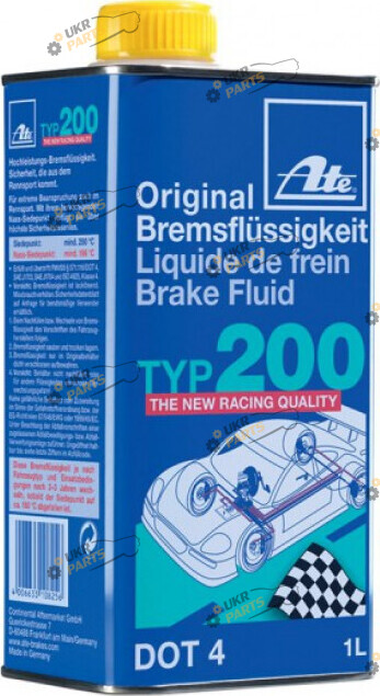 Тормозная жидкость Ate DOT 4 Brake Fluid TYP 200 1 л (03.9901-6202.2)