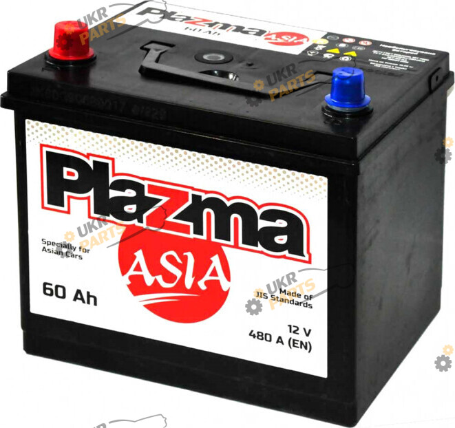 Автомобильный аккумулятор Plazma 6СТ-60 Asia 600 А 60 Ач (560 63 12)