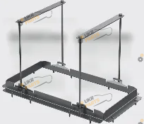 Крепление EcoFlow 5kWh LFP Battery Mounting Bracket (EF-PK-BatteryClamp5KWT)