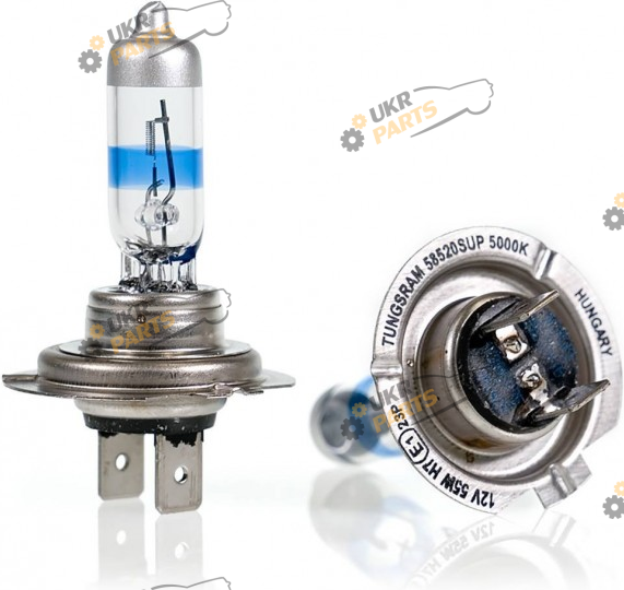 Галогеновая лампа Tungsram H7 55W 12V (2 шт./пластикбокс) Sportlight Extreme 5000K H7 2 шт (TU58520SUP.2PL)