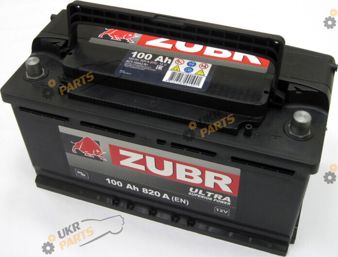 Автомобильный аккумулятор Zubr 820А 100 Ач (6СТ-100 ULTRA R+)