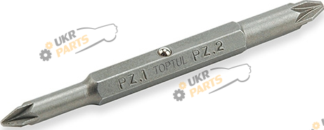 Бита Toptul PZ1xPZ2 1/4 двухстороняя (FKBA0102)