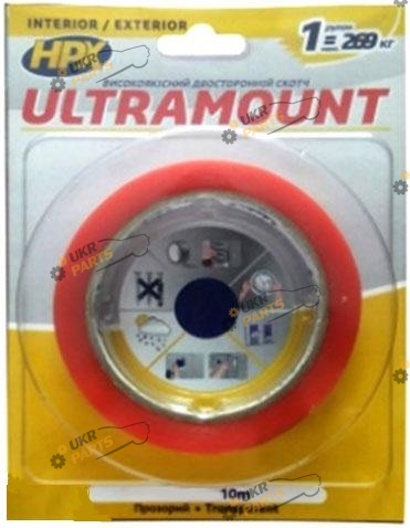 Двухсторонний Скотч Hpx Ultra Mount прозрачный 10 м / 6 мм (UM0610)