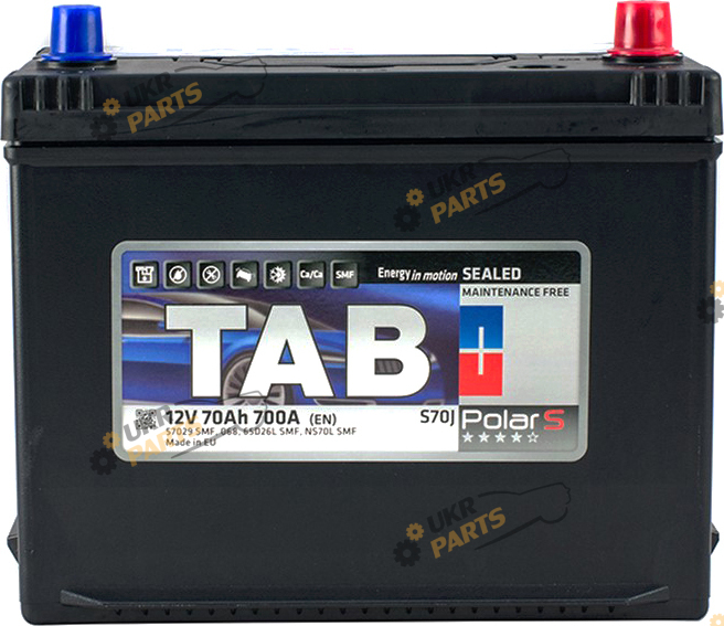 Автомобильный аккумулятор TAB Polar S Japan R+ 70 Ач (246870)