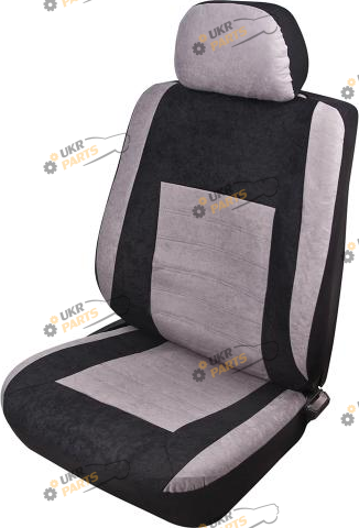 Чехлы для сидений Vitol (6ед.) черно-серые (JX161079V-Front)