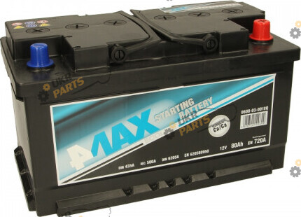 Автомобильный аккумулятор 4Max ECOLINE R+ 720А 80 Ач (0608030018Q)