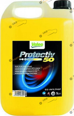 Антифриз Valeo Protectiv 50 G12 жёлтый 5 л (820 700)