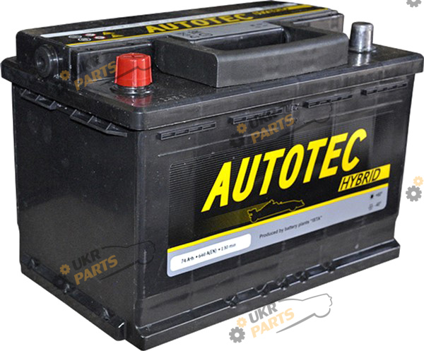Автомобильный аккумулятор AutoTec 6СТ-74 640 А 74 Ач (574 99 02)
