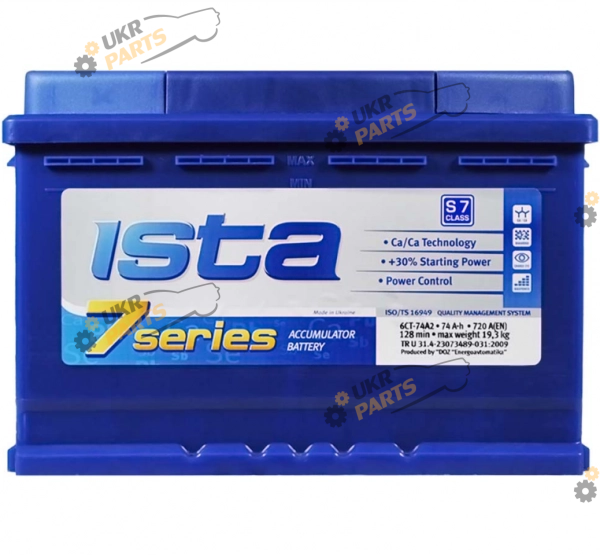 Автомобильный аккумулятор ISTA 7 Series 74 Ач (577 22 04)