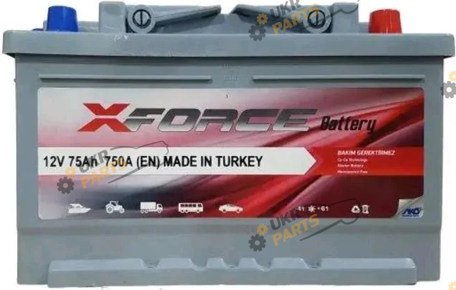 Автомобильный аккумулятор X-FORCE 6CT- 75Aз 750A R SMF 75 Ач (X57313)