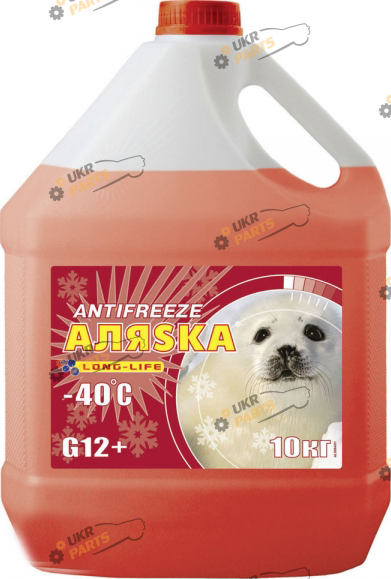 Антифриз АЛЯSКА LONG LIFE G12+ G12+ красный 10 л (5528)