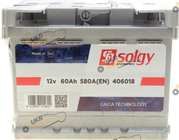 Автомобильный аккумулятор Solgy 60 Ач (406018)