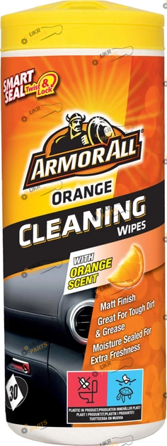 Салфетки для очистки обивки ARMOR ALL Orange Cleaning Wipes 30 шт (E303291000)