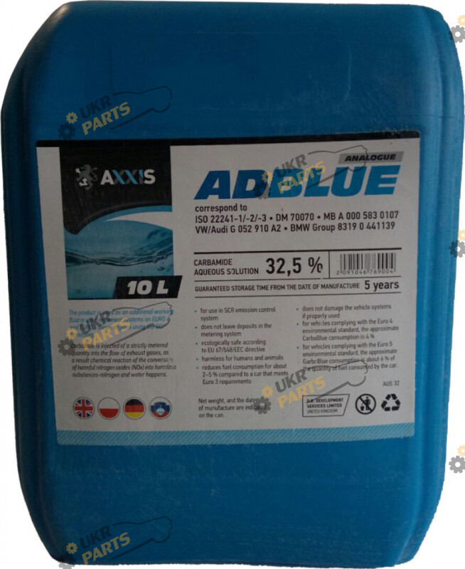 Мочевина AdBlue Axxis SCR 10 л (502095 AUS 32)