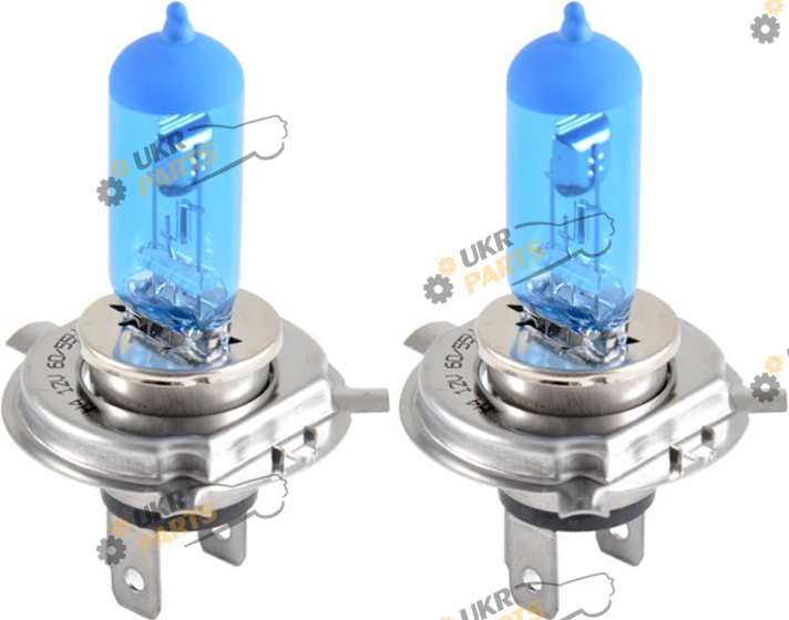 Галогеновая лампа Диалуч Blue Duo 60/55W 12v H4 2 шт (12604 Blue)