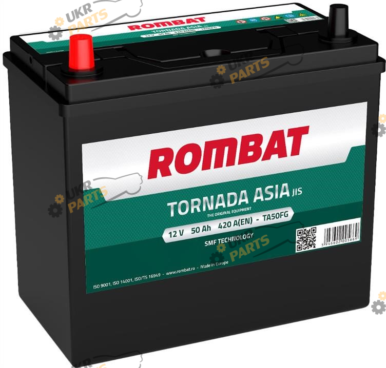 Автомобильный аккумулятор Rombat TORNADA ASIA 50 Ач (TA50FG)