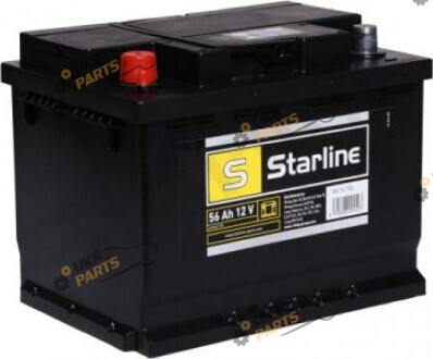 Автомобильный аккумулятор Starline 480 En, L+ 56 Ач (BA SL 55L)