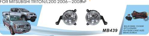 Фара противотуманная DLAA 55 Вт Mitsubishi Triton/L200 2006-08 (MB-439W)