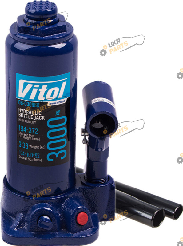 Бутылочный Домкрат Vitol 3 т Гидравлический (DB-03006)