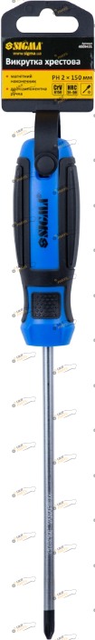 Отвертка Sigma Mega PH2 1 шт (4009431)
