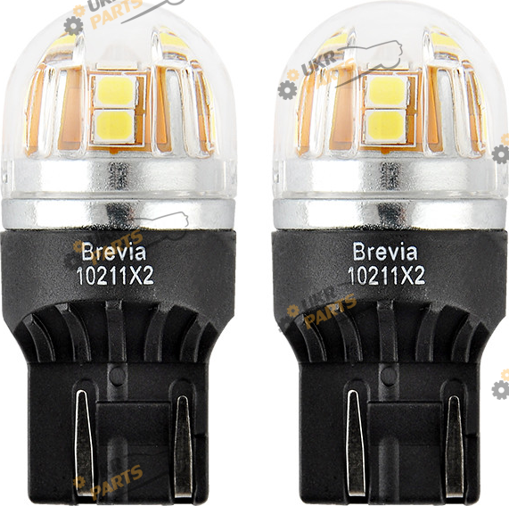LED лампа Brevia S-Power W21/5W 330Lm. CANbus, 2шт. (20/200) W3x16q (10211X2)