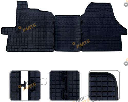 Коврики в салон Vitol Citroen FIAT Ducato 06-/CITROEN Jumper 06-/PEUGEOT Boxer 06- (CLASIC) 3шт (25666 (1))