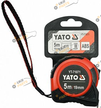 Рулетка Yato с стальной лентой и нейлоновым покрытием 5м (YT-71071)