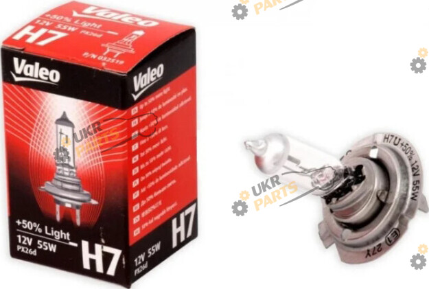 Галогеновая лампа Valeo +50% LIGHT H7 1 шт (032519)