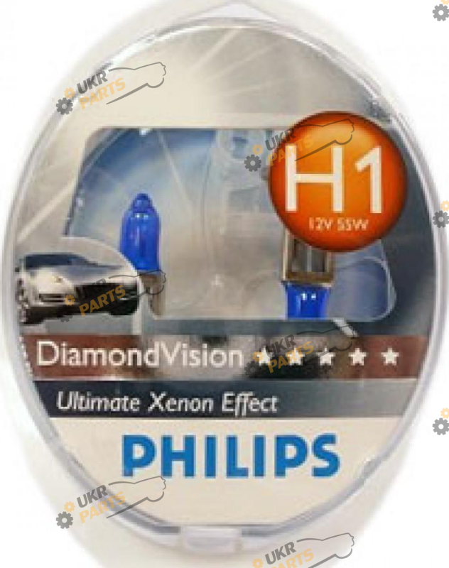Галогеновая лампа Philips Diamond Vision H1 2 шт (22629)