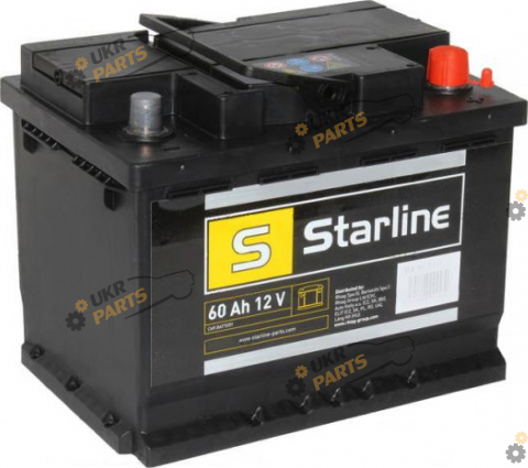 Автомобильный аккумулятор Starline Energy 510 En, R+ 60 Ач ( S BE 60R-510)