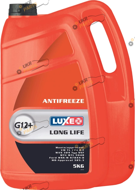 Антифриз Luxe RED LINE Long Life G12+ красный 5 л (7488)