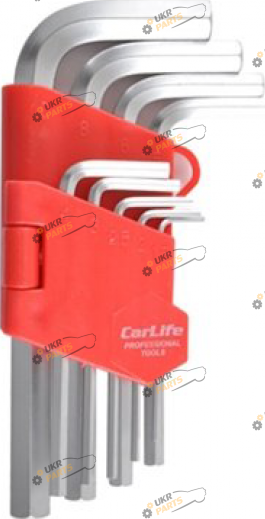 Набор шестигранников Carlife 1.5мм-10 мм 9 шт (WR2114)