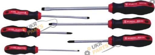 Набор отверток Wurth шліц+РН, круглий стрижень, RED STRIPE 6 шт (575194227)