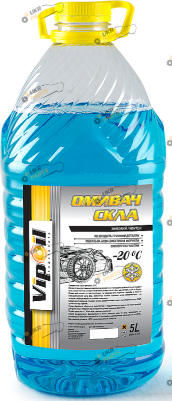 Жидкость омывателя готовая зимняя Vipoil Синий -20 °C 5 л (0204285)