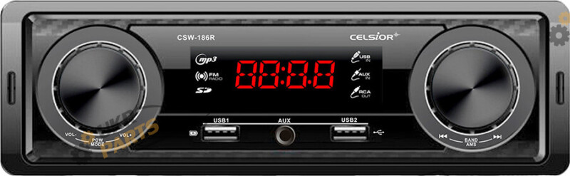 Бездисковая автомагнитола Celsior CSW-186R (45831)