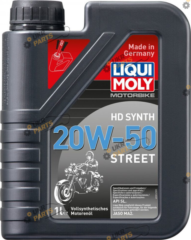 Моторное масло Liqui Moly Motorbike HD Synth Street 20W-50 1 л (3816)