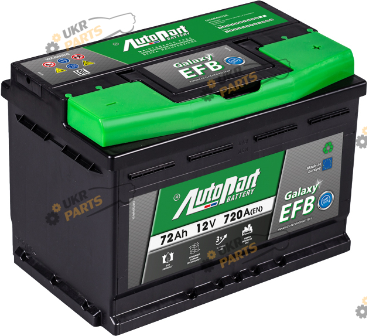 Автомобильный аккумулятор AutoPart Galaxy EFB 72 Ач (ARL072-EFBJ)