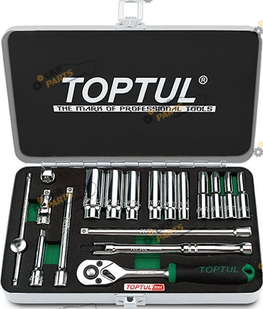 Набор инструментов Toptul 1/4 (3/16-9/16 дюйма) 18 предметов (GCAD1813)