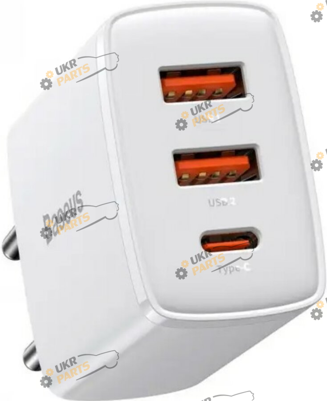 Зарядное устройство Baseus Compact Quick Charger 2U+C 30W EU White USB/Type-C 3 А (CCXJ-E02)