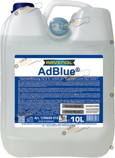 Мочевина AdBlue Ravenol с лейкой 10 л (1390600-010)