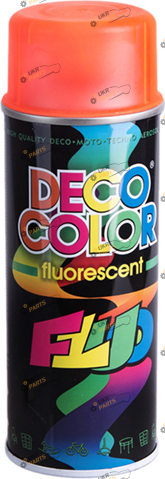 Аэрозольная краска Deco Color Decoration флуоресцентна красный 400 мл (68339/726387)