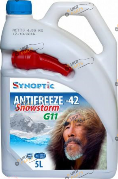 Антифриз Synoptic snowstorm G11 синий 5 л (25102)