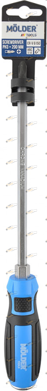 Отвертка ударная MOLDER PH3x200mm 1 шт (MT33107)
