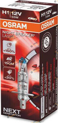 Галогеновая лампа Osram NIGHT BREAKER LASER H1 1 шт (4052899991309)