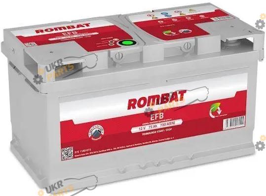 Автомобильный аккумулятор Rombat EFB 75 Ач (FB475)