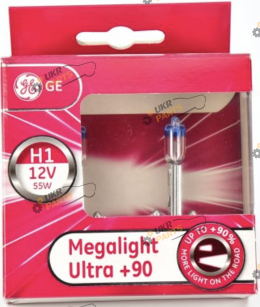 Галогеновая лампа General Electric Megalight Ultra +90 H1 2 шт (50310XU.2D)