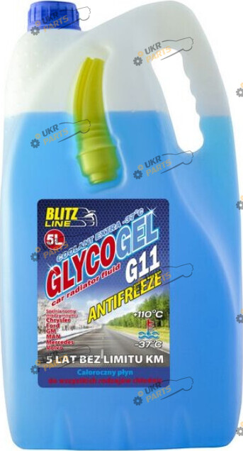 Антифриз Blitz Line Glycogel G11 синий 5 л (26157)