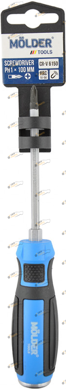 Отвертка ударная MOLDER PH1x100mm 1 шт (MT33102)