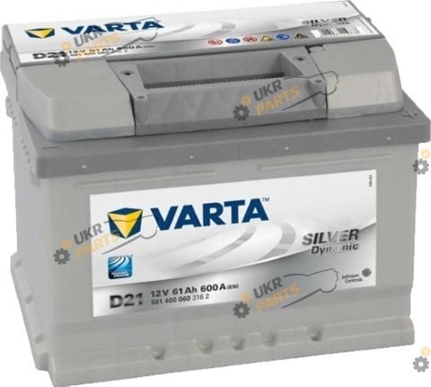 Автомобильный аккумулятор Varta Silver Dynamic Ев (-/+) D21 61 Ач (561400060)