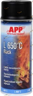 Аэрозольная краска APP L650*C Black Spray черный 400 мл (210431 (12))